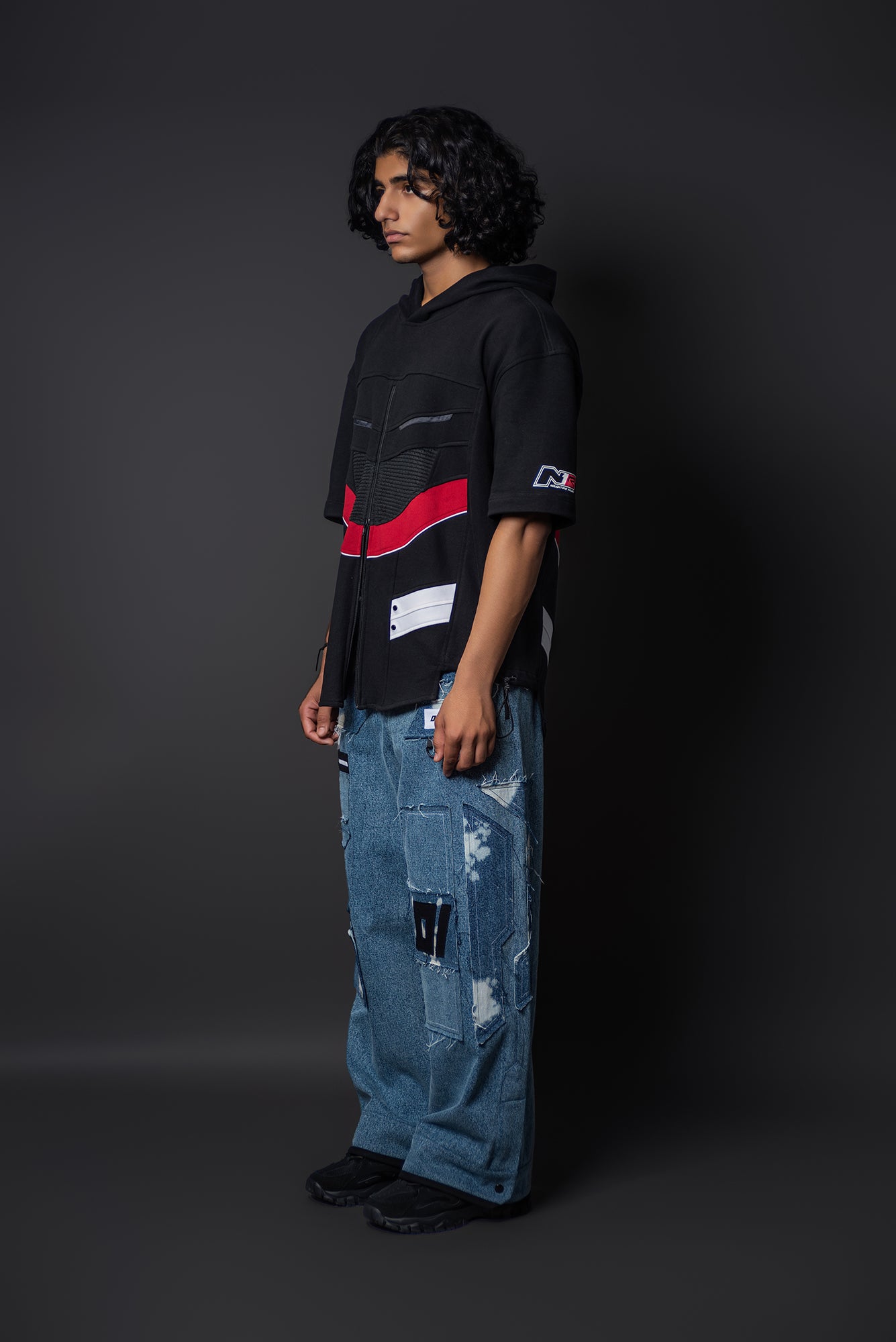 N1 Racing Panelled Hoodie