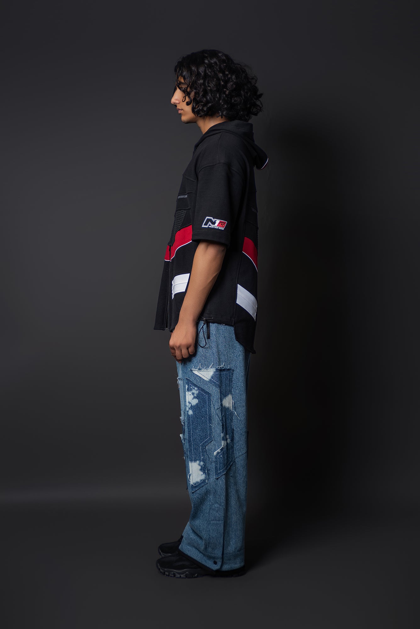 N1 Racing Panelled Hoodie