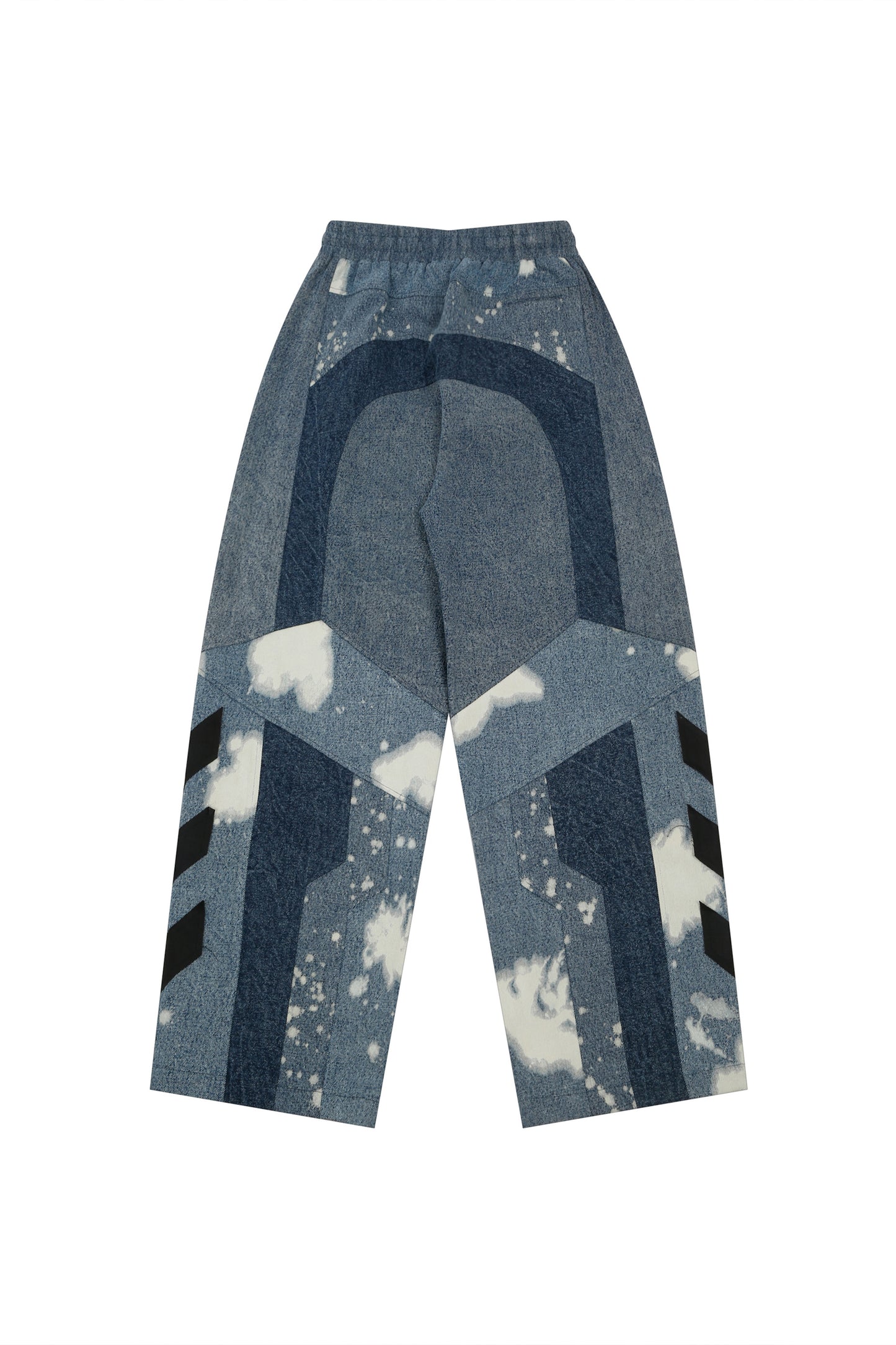 Denim racing patch work jogger - 01