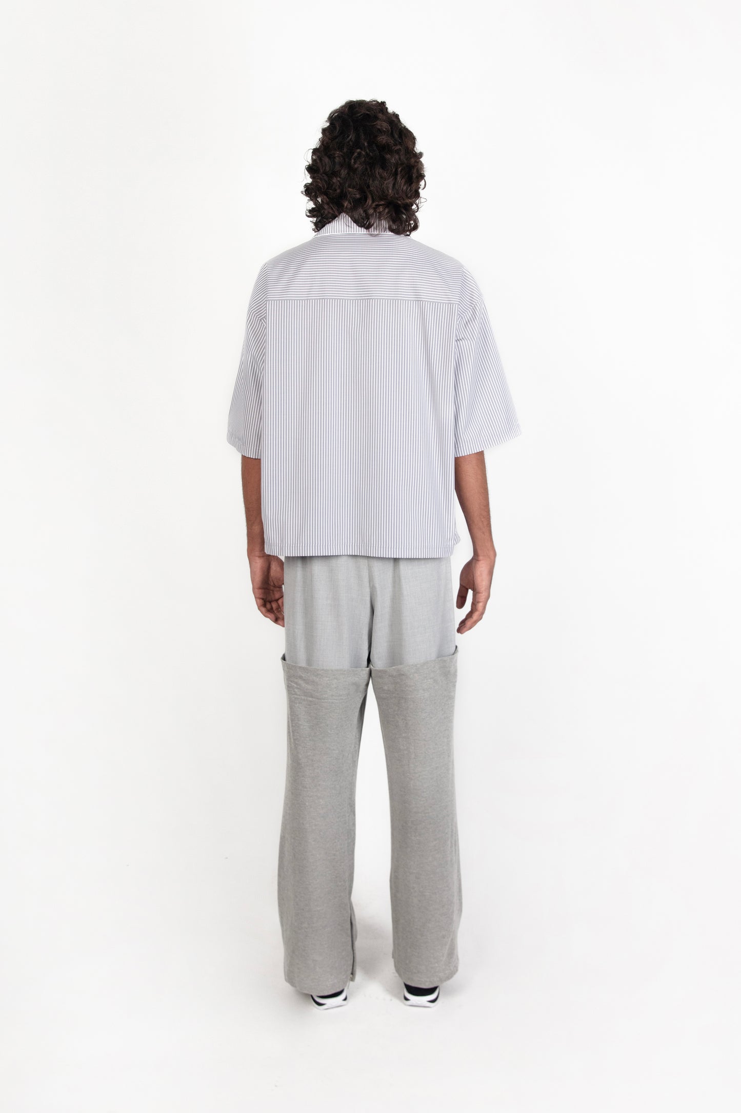 Cuban Collar Shirt Grey
