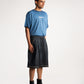 Selvedge Denim Pleated Shorts