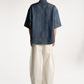 Pleated Denim Shirt