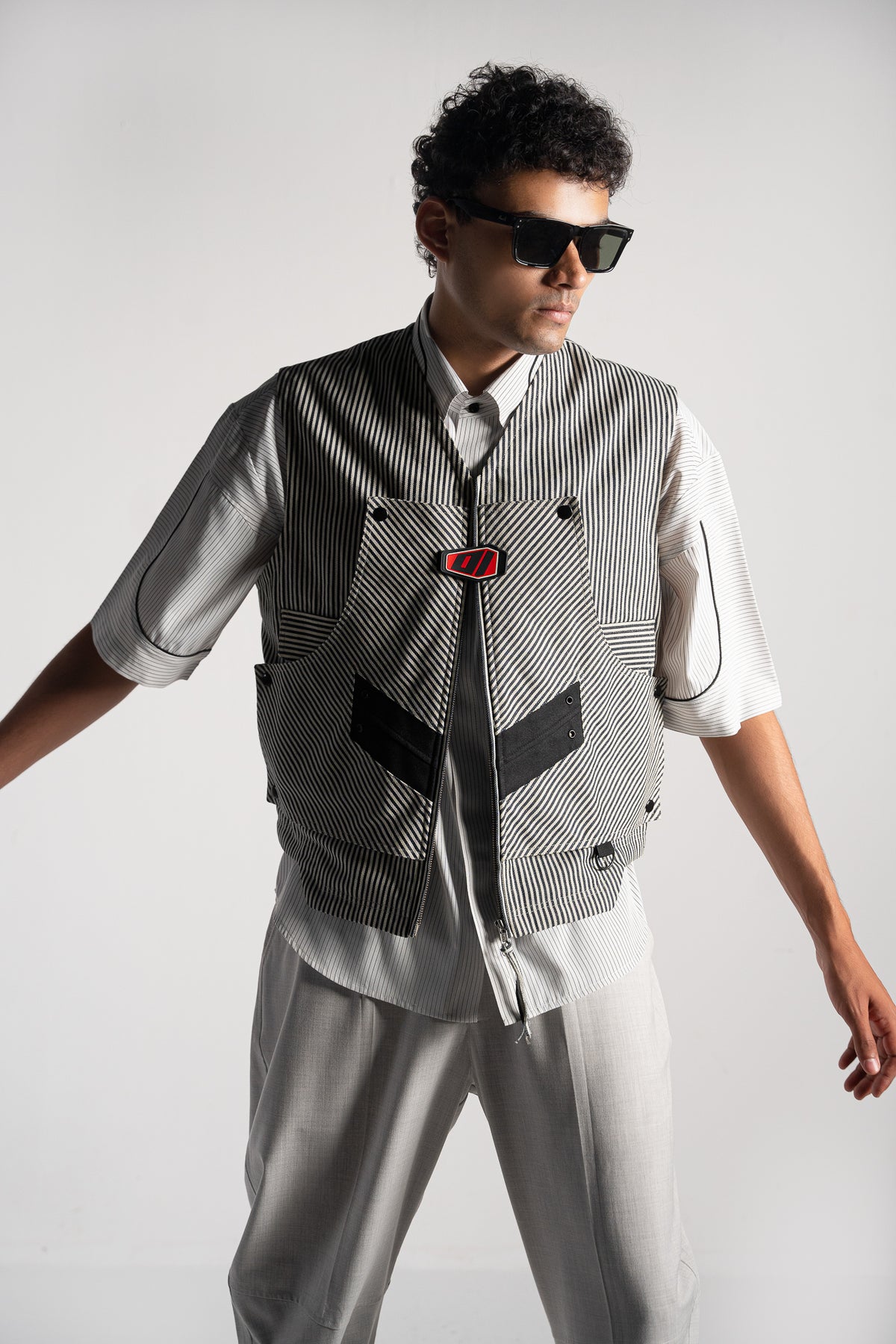 Utility Pinstripe Racing Vest
