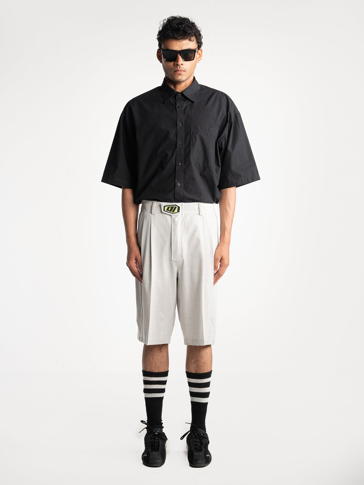 Light Grey Racing Shorts