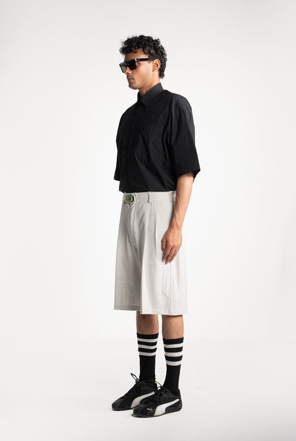 Light Grey Racing Shorts
