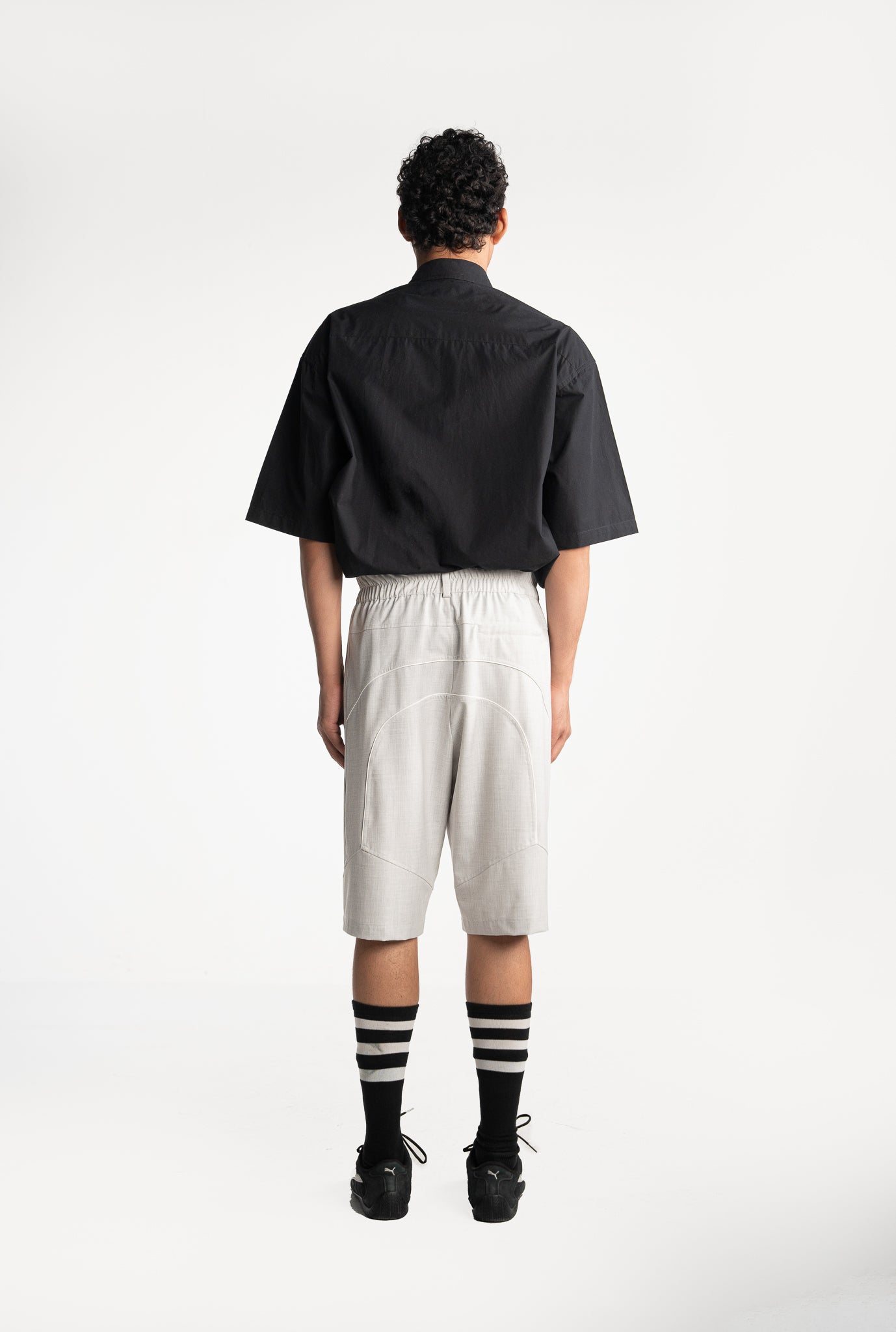 Light Grey Racing Shorts