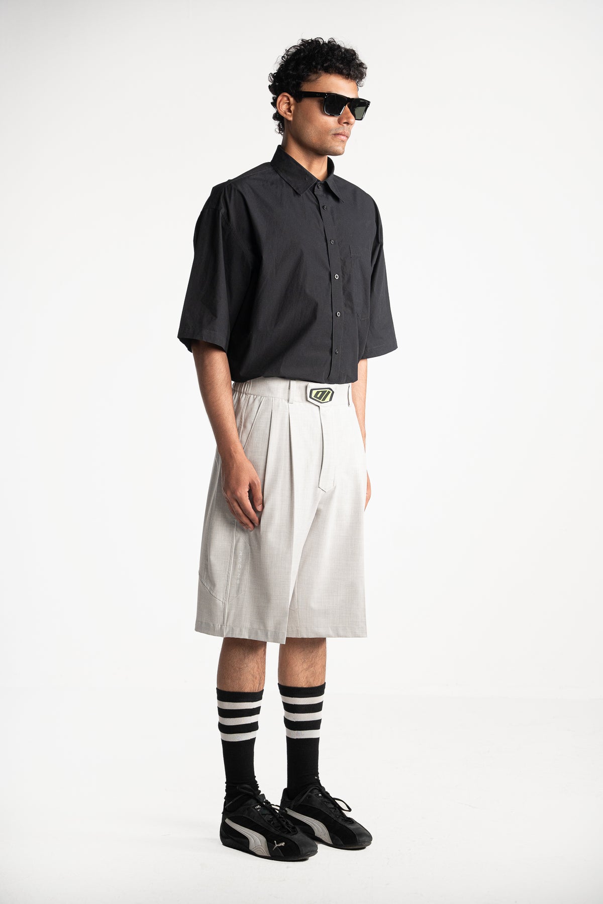 Light Grey Racing Shorts