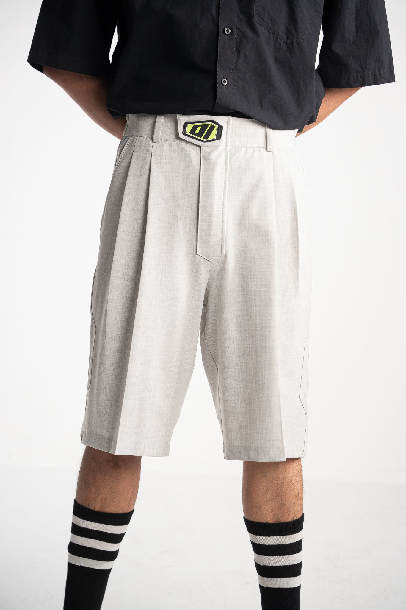 Light Grey Racing Shorts