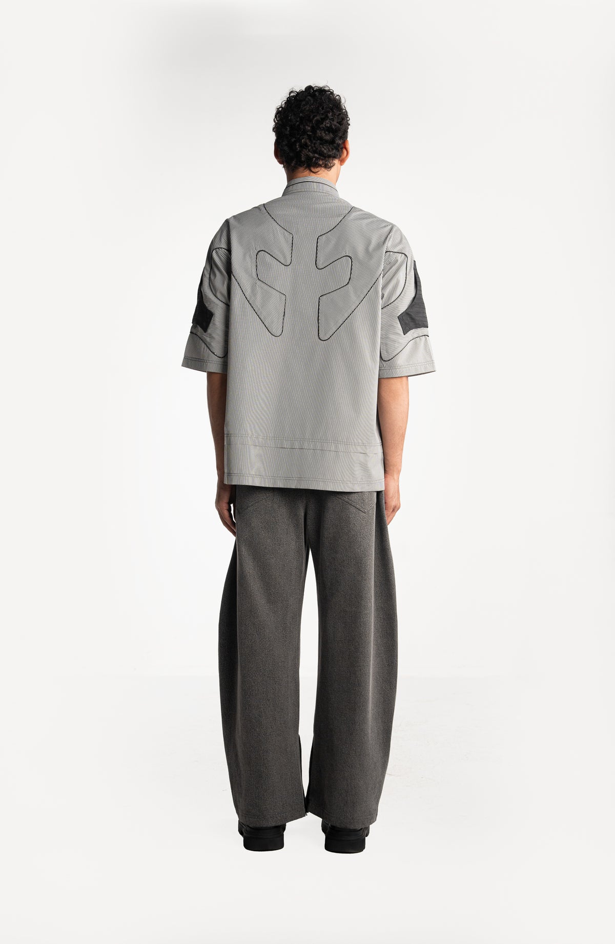 Grey Pinstripes Official Racing Shirt