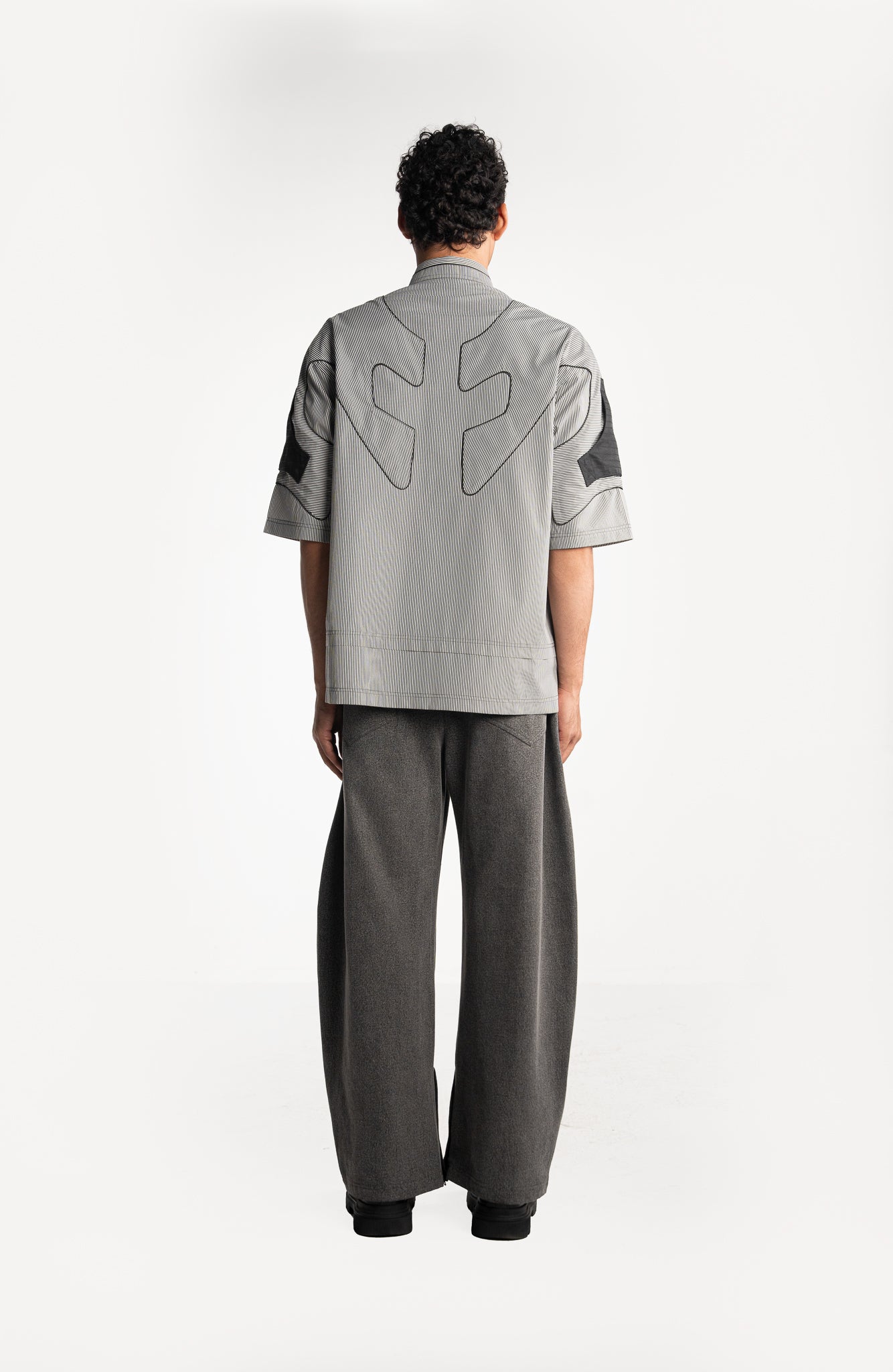 Grey Pinstripes Official Racing Shirt