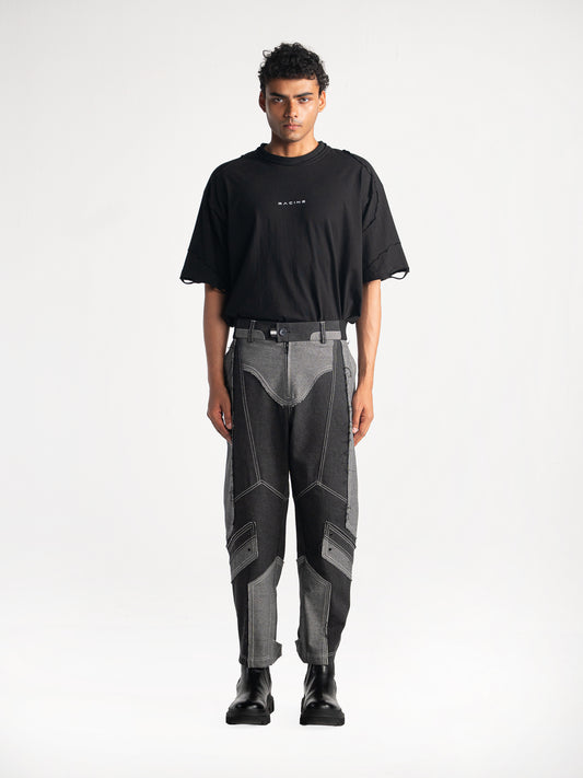 Racing Denim Inside-Out Jogger Pant