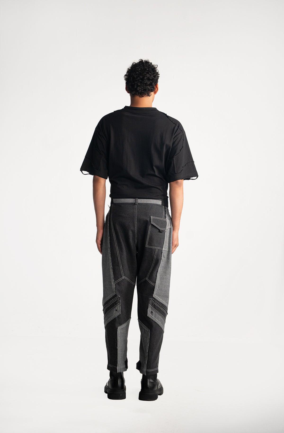 Racing Denim Inside-Out Jogger Pant
