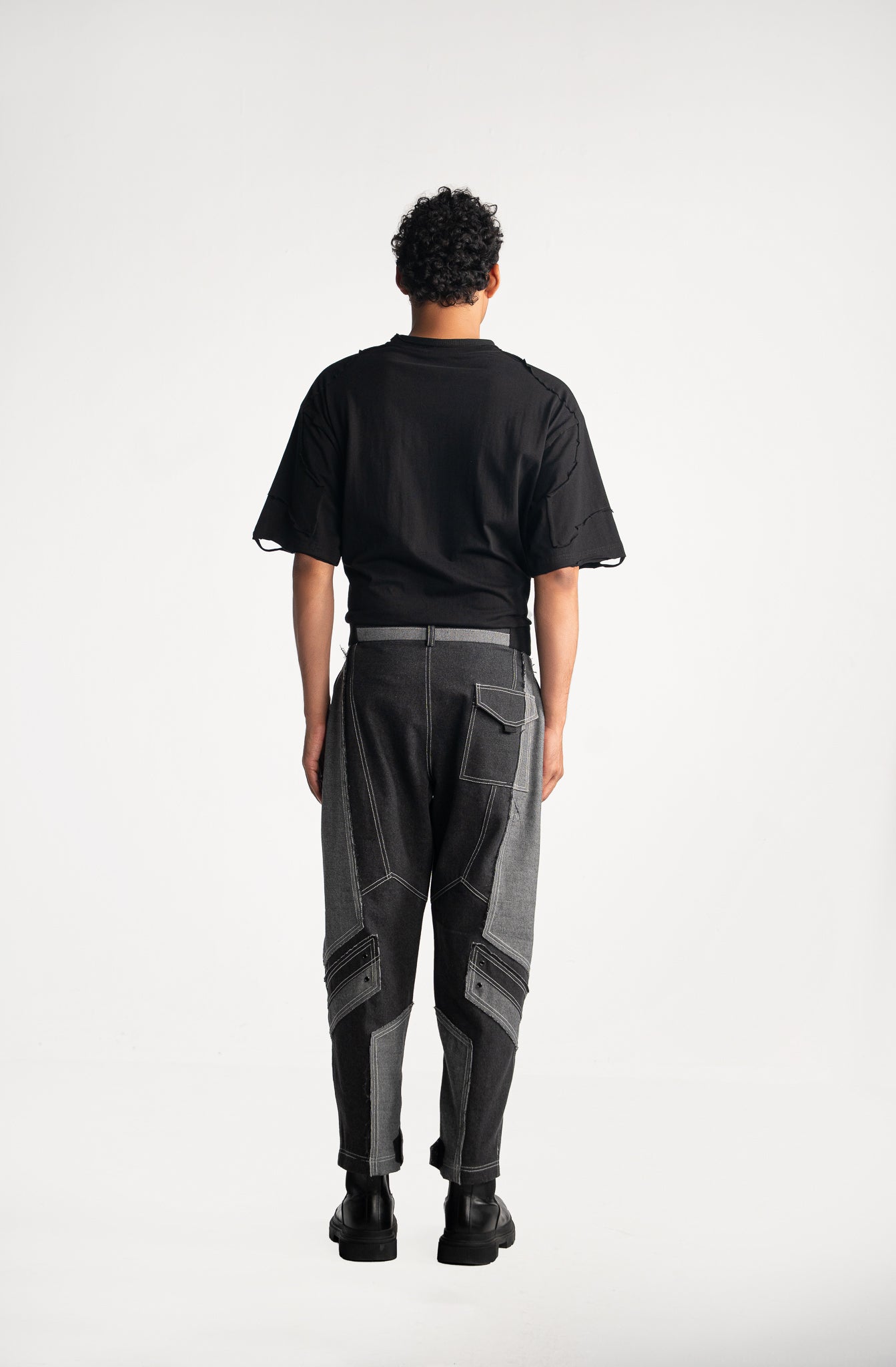 Racing Denim Inside-Out Jogger Pant