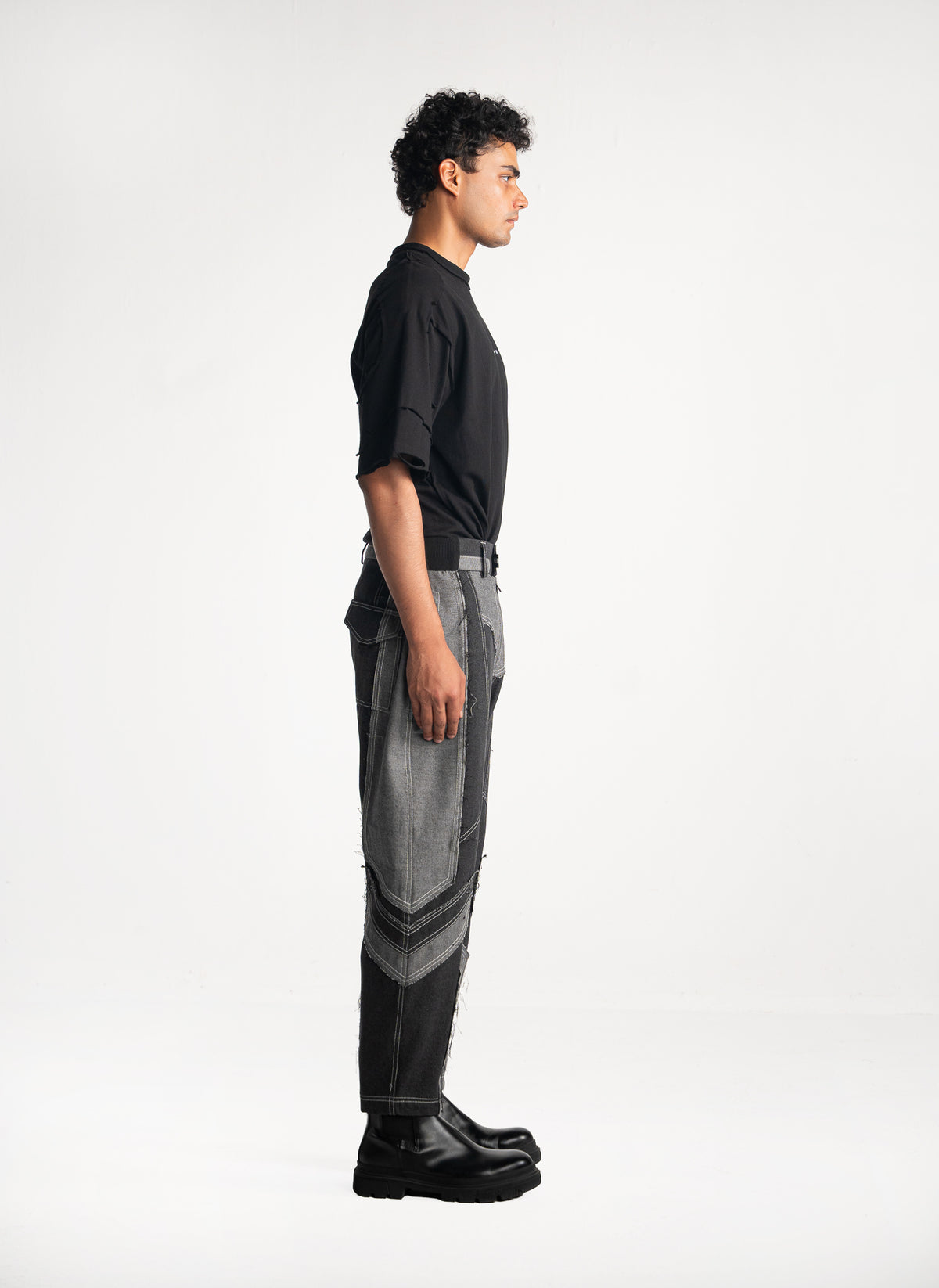 Racing Denim Inside-Out Jogger Pant