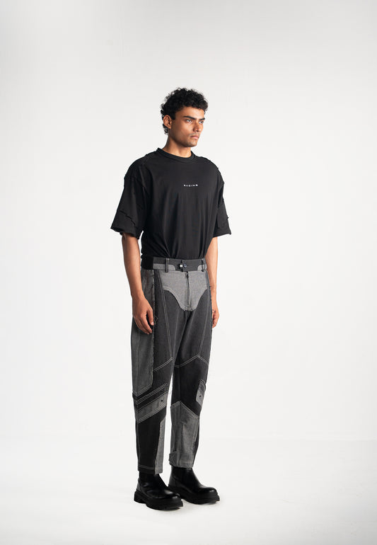 Racing Denim Inside-Out Jogger Pant