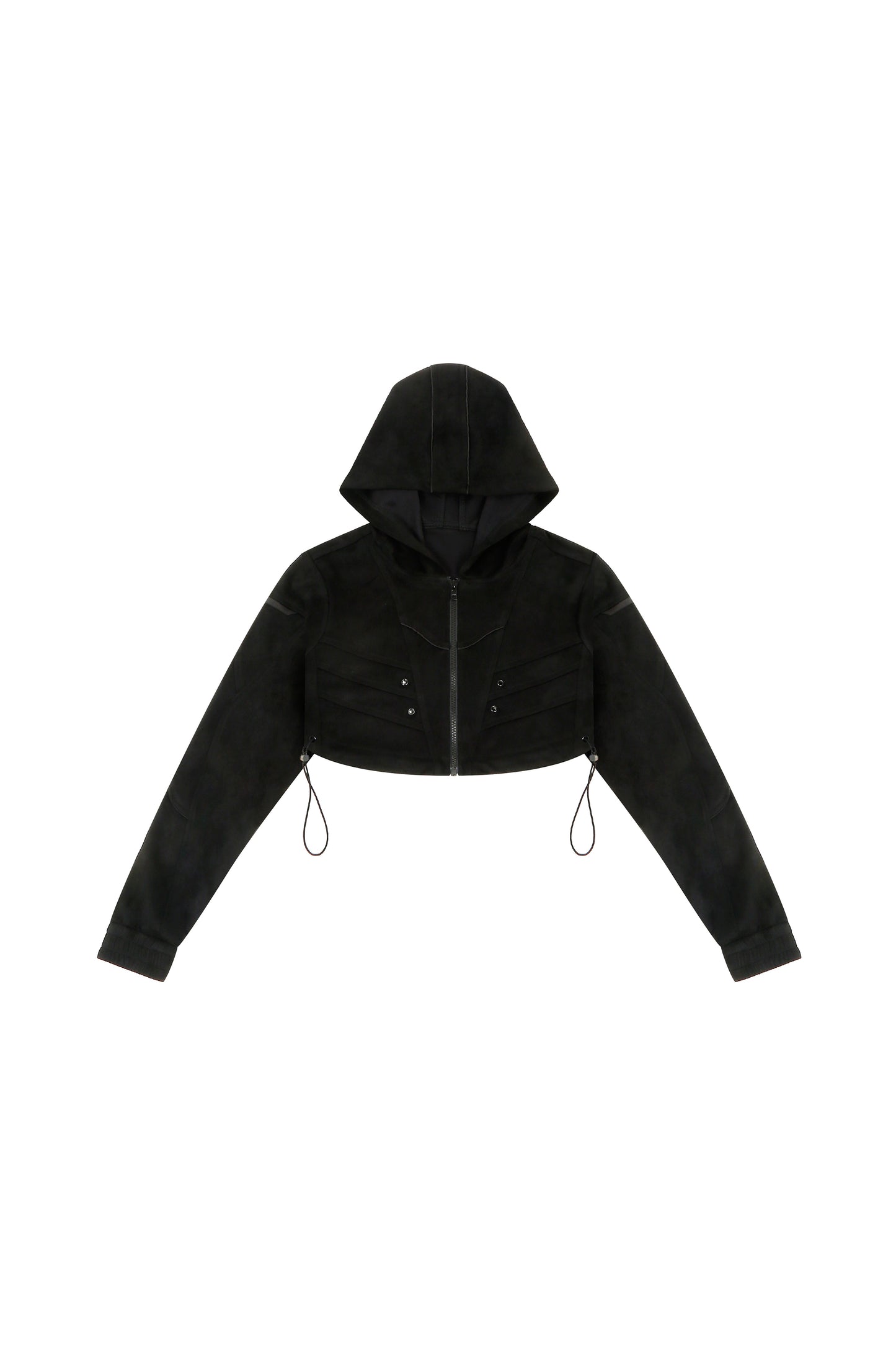 Racing crop top hoodie hybrid