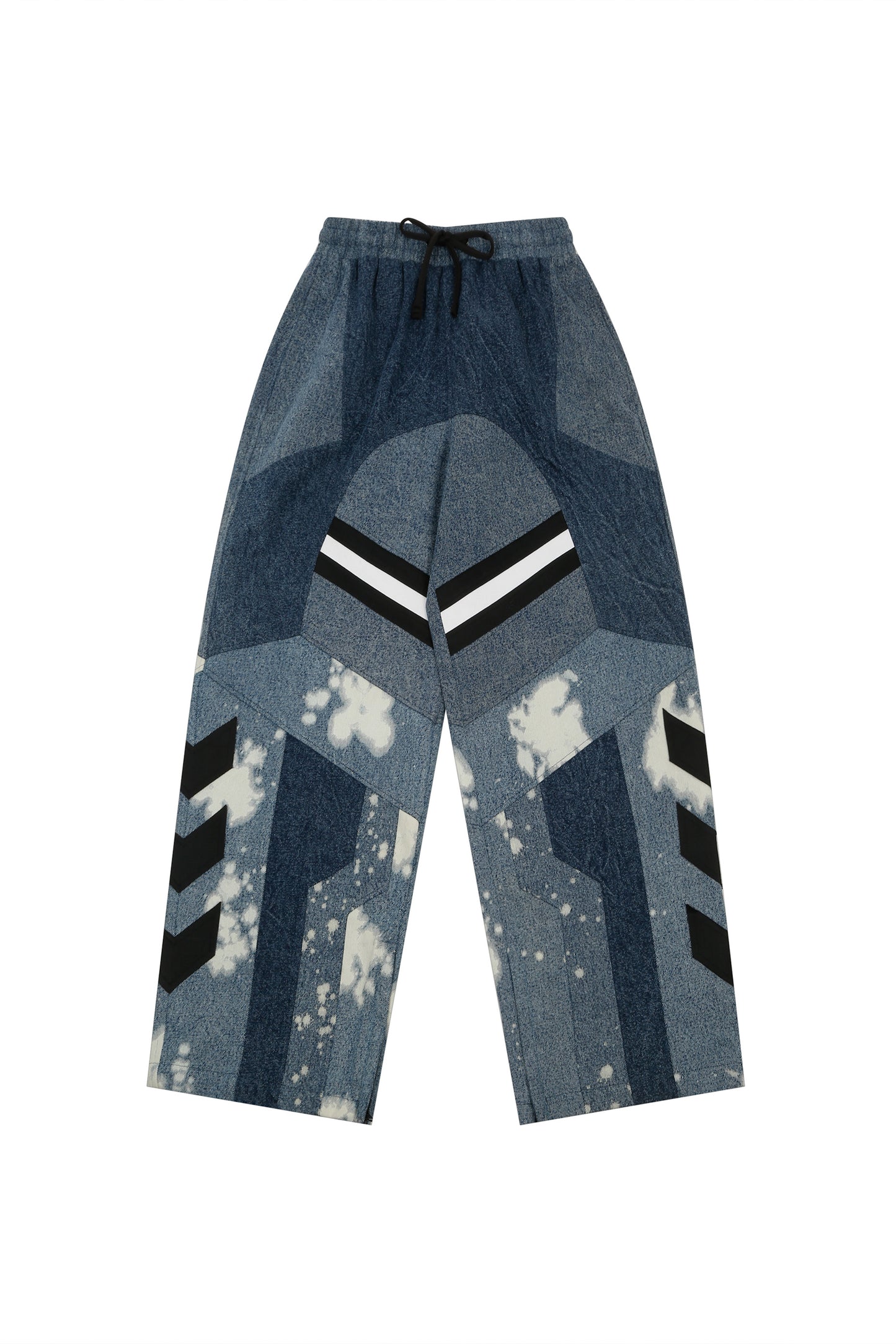 Denim racing patch work jogger - 01