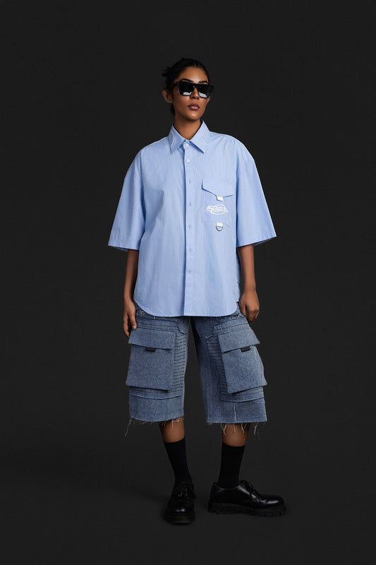 Half Sleeves Biker Shirt