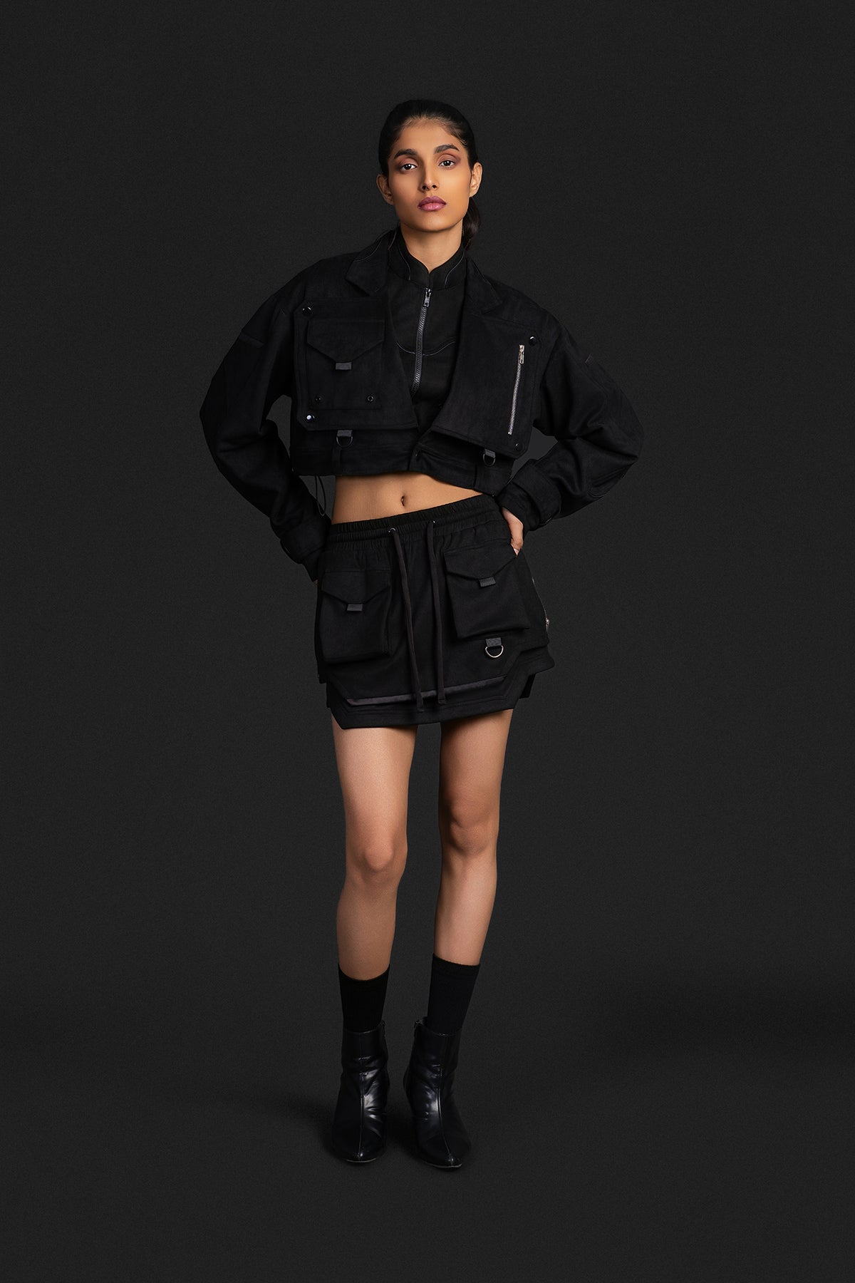 Cropped Utility Jacket