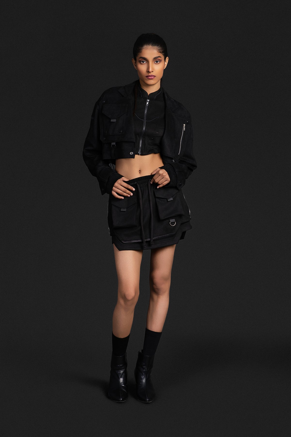 Cropped Utility Jacket