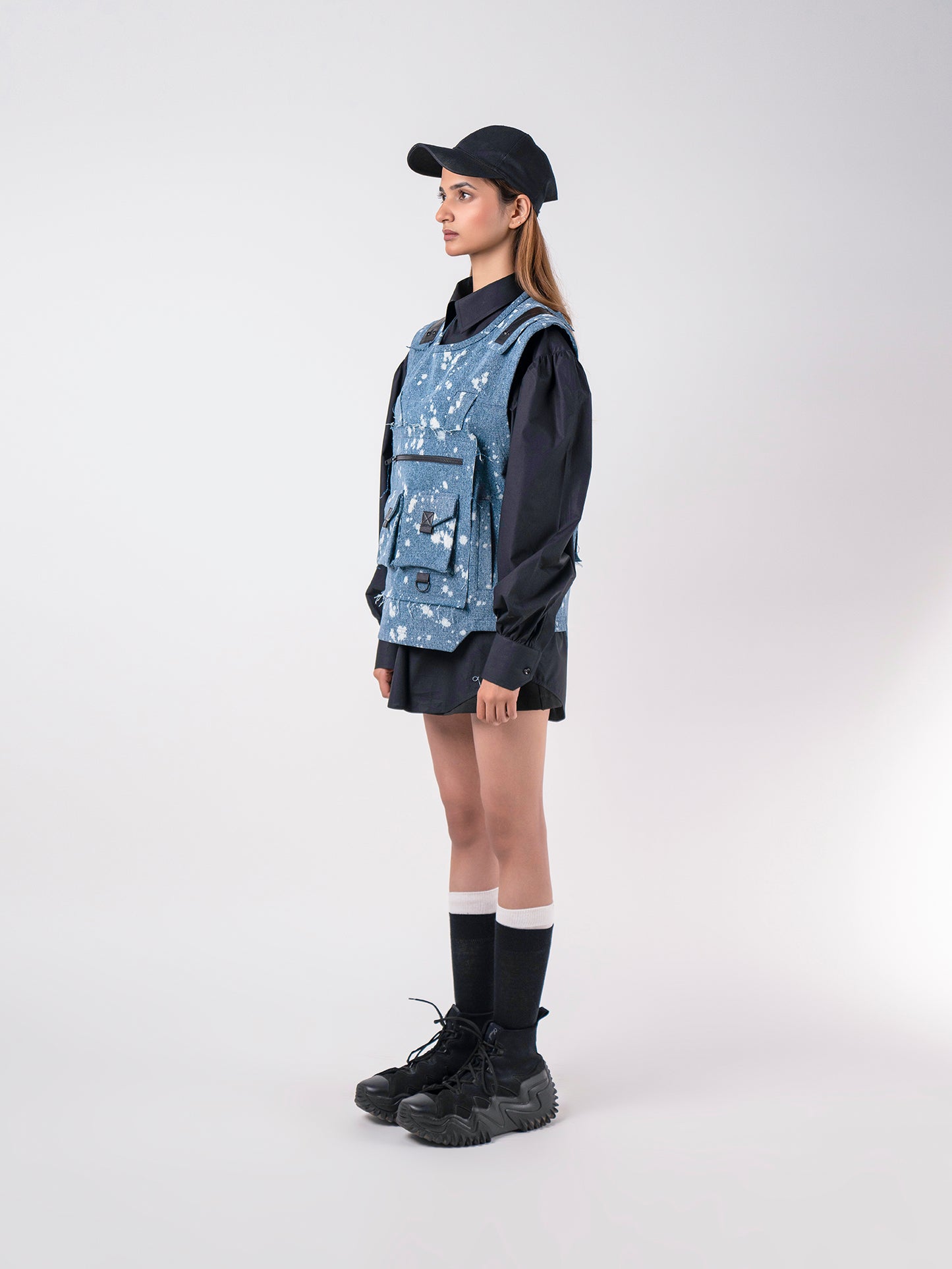 Denim Utility Vest