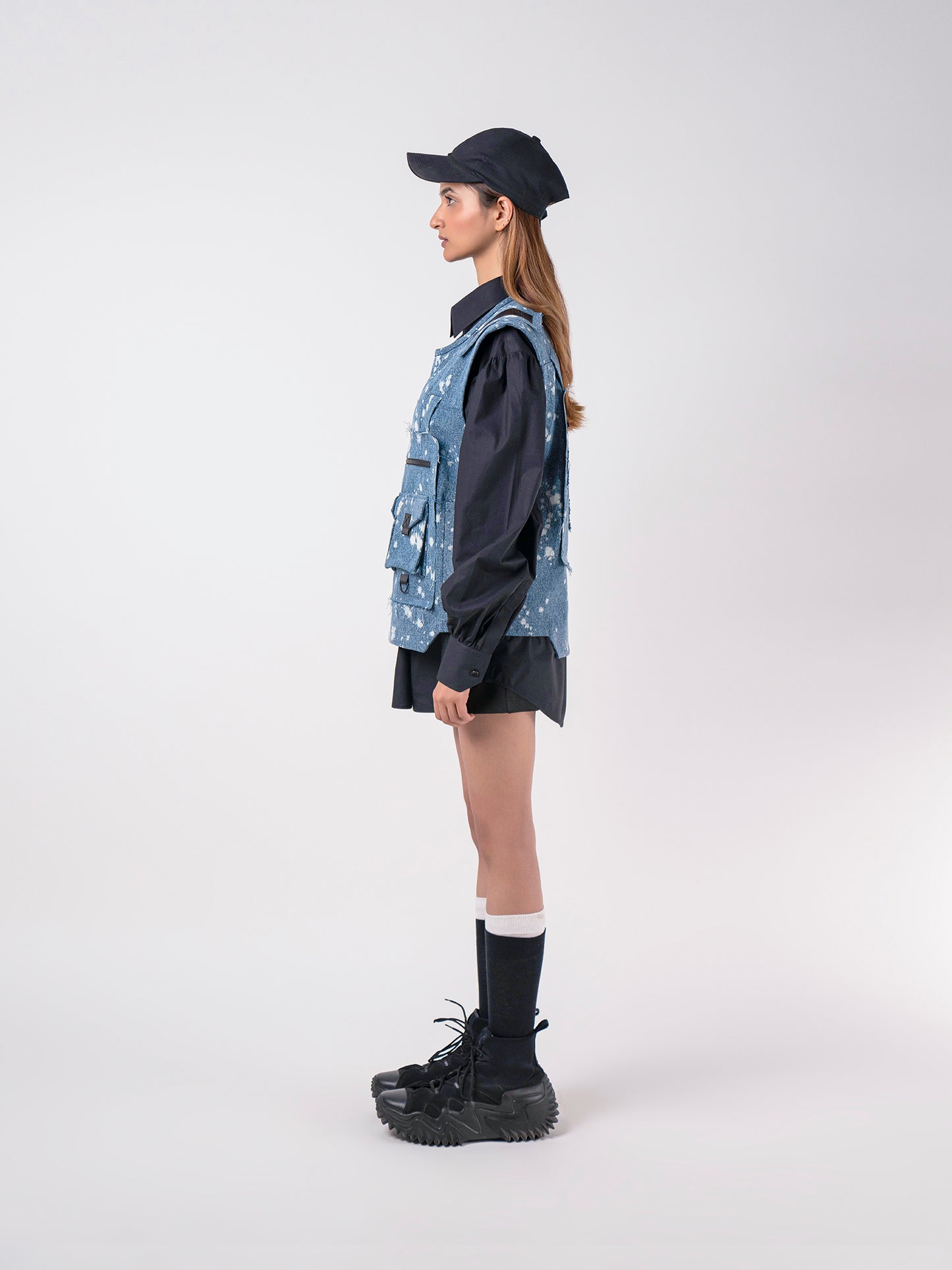 Denim Utility Vest