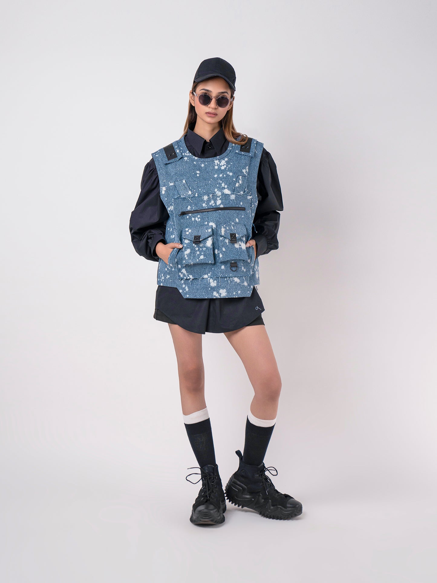 Denim Utility Vest